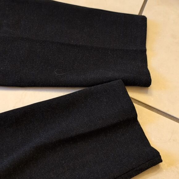 Eileen Fisher Melange Viscose Ponte Pant Charcoal dark grey black size L - Picture 7 of 8